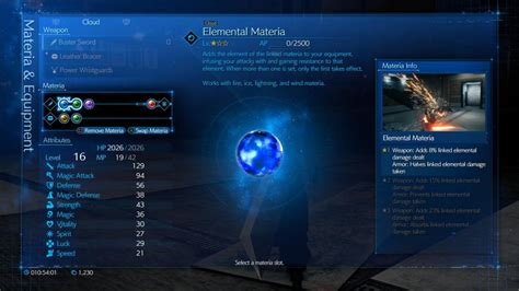 Final Fantasy 7 Remake: ELEMENTAL MATERIA! .
